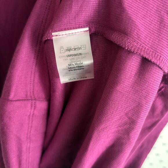 Universal Standard Foundation Rib Dress 4XS 00 0 2XS NWT Purple Fuchsia Tank - Picture 3 of 5